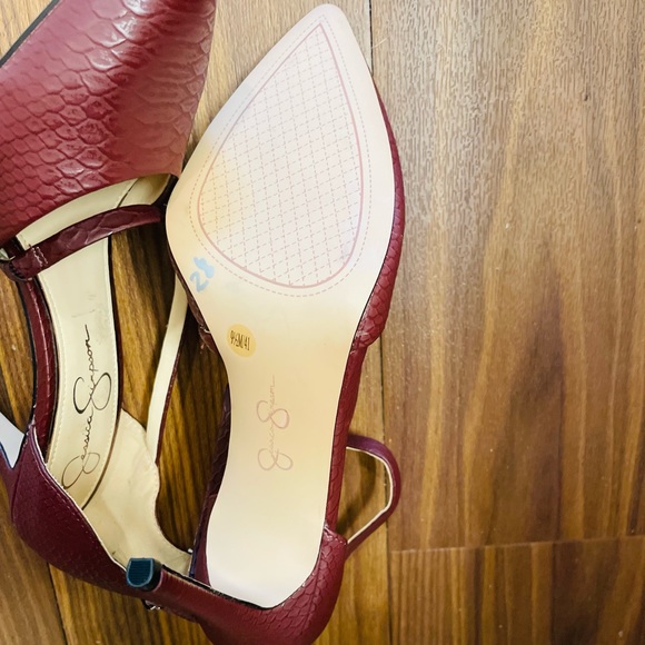 Chocolate brown Jessica Simpson 3.5 in heels size 9.5 - Picture 2 of 3